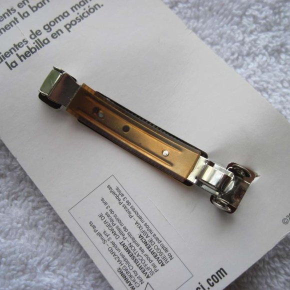 Scunci No Slip Grip Hold Slideproof Stay Put Rubber Teeth Plastic Hair Barrette - Picture 10 of 12